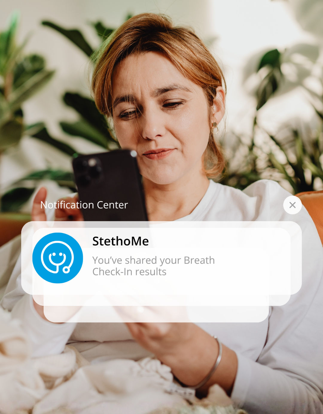 Sharing StethoMe breathing results with a doctor